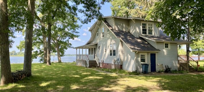Grey Wolf Family Style Cottage on Wolf Lake Waterfront Hotels in Jackson County