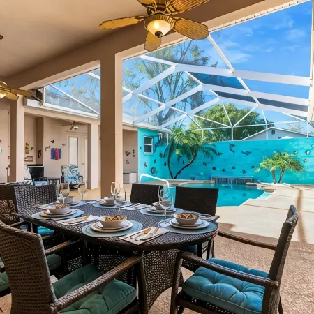 Private Cabana home. Heated pool. 3400 sq ft of luxury! Kids and pets welcome.