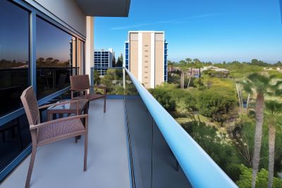 ホテルからの眺望 ディズニーランド ホテル アナハイム ロサンゼルスの写真