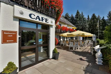 Themen Hotel Terrassen Cafe Отели в г. Коппенбрюгге