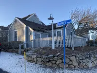 Maushop Village Getaway with Ocean Views, Steps to Private Beach