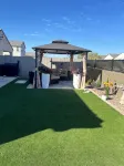 New house in a quiet neighborhood.