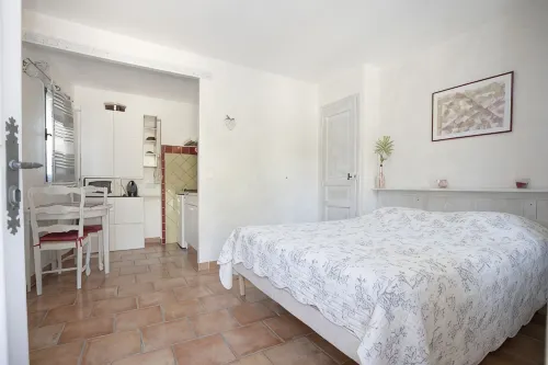 Nice studio 1 pool, terrace overlooking vineyards, quiet and comfortable - Wifi