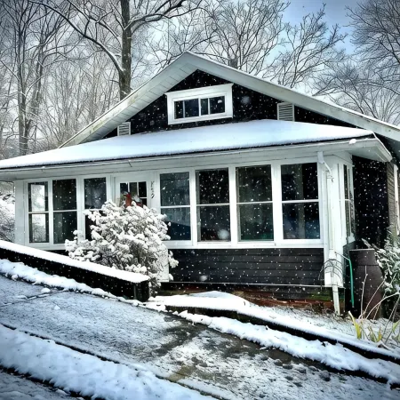 Bird's Eye View- Bungalow with Screened-in Porch and Fireplace