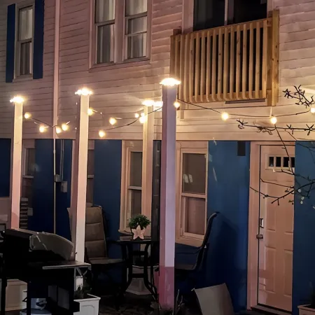 Lower deck, Salisbury Beach, Melo's Beach House Rentals