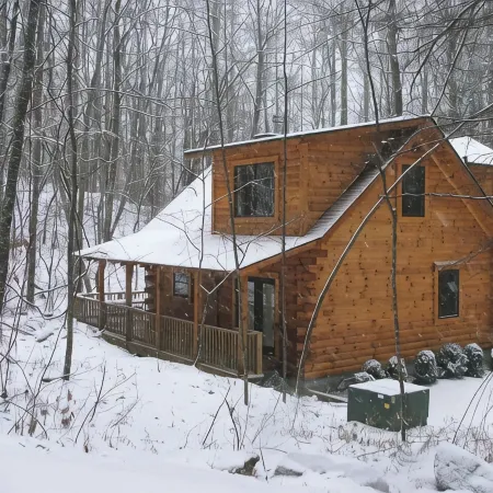 AMAZING & COZY LOG CABIN IN WOODS