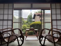 Japanese garden under Mt. Fuji