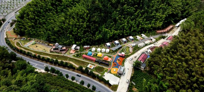 六萬情峽嶺上花開宿營地 霍山酒店