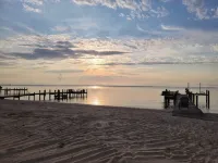 Sea Glass Beach House!  Large sand beach, dock and hot tub! Pets welcome! - 4-Star