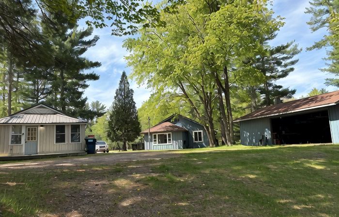 Cozy 1950s Cottage on Range Line Lake – Private Waterfront on Three Lakes Chain