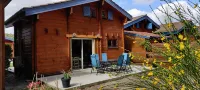 Family chalet in the heart of the Landes forest with wifi - Hytter