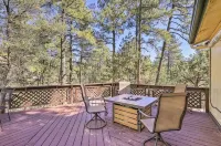Spring Season Our Cabin Home Backing Preserve with Deck, Grill and Gas Fire Pit