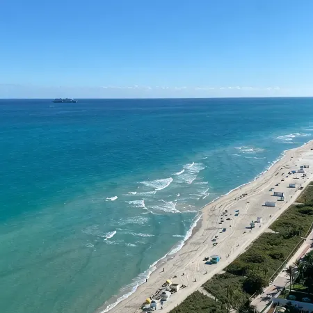 World Cup Spectacular! Stunning Ocean View Full Service Living on Miami Beach.