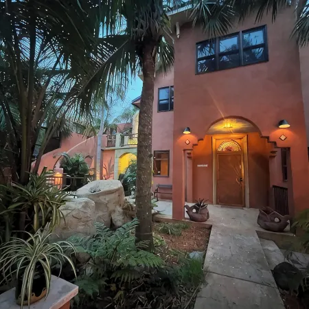 The Casita is a stunning villa in a tropical oasis in historic downtown DeLand.