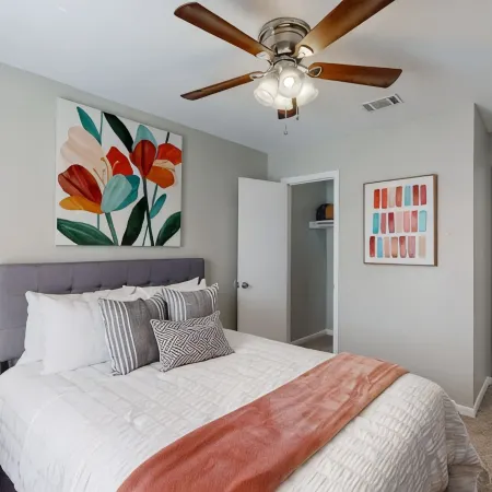 Stylish townhome, sleeps 8, pet friendly.