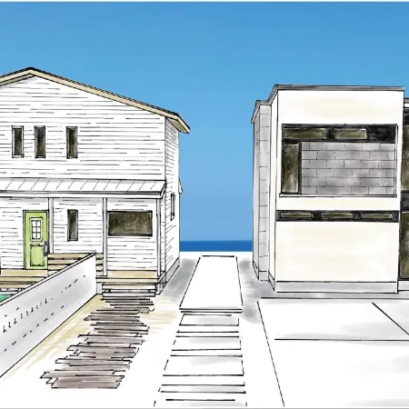 Villa Uminosora Soraumi Terrace / Umibe de Sanpo