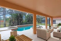 리조트 내 6 베드 수영장 빌라 - 디즈니 근처