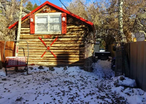 A Little Cabin with Hot Tub in Red Lodge, Montana.