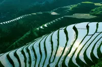 Yuelai Courtyard Hotel (Longsheng Longji Terrace Observation Deck) - Bjergudsigt