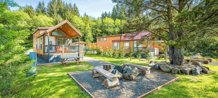 Rainforest Tiny Home Retreat: Retro Hotels in Forks