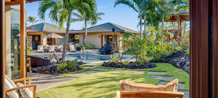Luxury Hawaiian Retreat with Beach Club, Pool, Spa, Gazebo, Golf Cart & E-Bikes Отели в г. Пуако