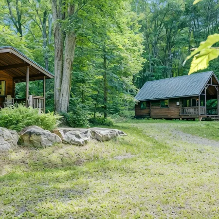 Maple Leaf Charming Log Cabin in the Woods Upgraded with Fiber Optic Internet