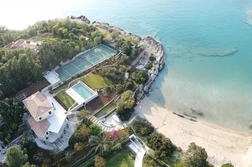 Luxury Beachfront Villa Aria - Pool, Tennis, Sunset Views & Seaside Adventures!! - Gym