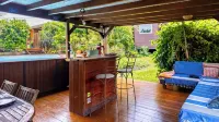 Au Jardin Déole - Villa Bois Avec Piscine