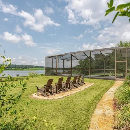 Water's Edge - a lakefront oasis. 10 peaceful, private acres w' stunning views.