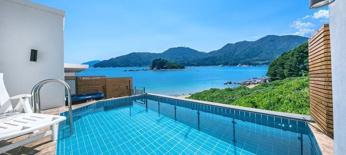 Geojedo Blue Hill Pension Hotele w: Geoje-si