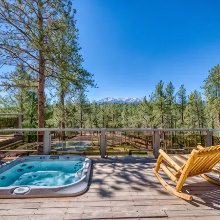 Spacious cabin in the woods w/ a private hot tub, deck, & fireplace  SUV  needed