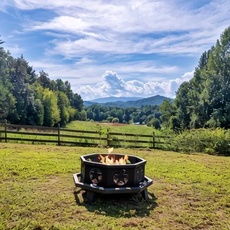 Secluded, renovated, cabin with gorgeous mountain views, firepit, hot tub