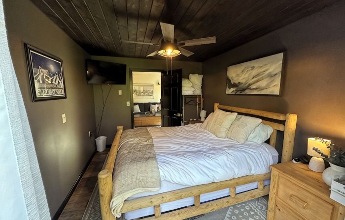 Luxurious ski in-ski out slopeside condo.
