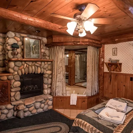 Rustic and Charming one Bedroom cabin. Upgraded pontoon!