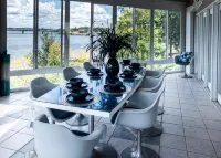 Modern Serene Lake house -Panoramic View of Main Channel - balneario