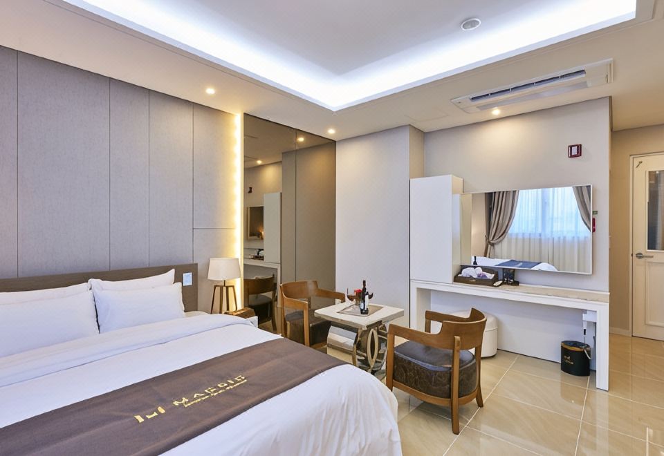 [마드리드비지니스호텔의 조식 뷔페 모습]