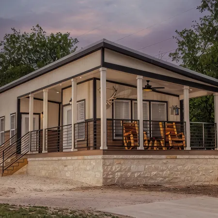 Tranquil Lakefront Retreat: 1BR Cabin with Covered Patio & Private Dock