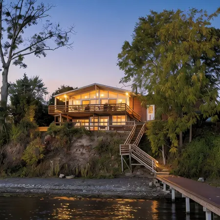 Spacious Lakefront Escape w/ Beach, Stocked Kitchen, Near Wineries & Views!