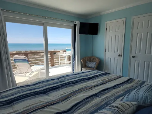 DIRECT OCEANFRONT Duplex with large decks next to Oceanana Fishing Pier. - 2-Star