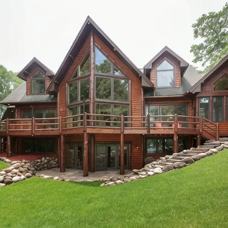 Luxury water home on Whitefish Chain of lakes