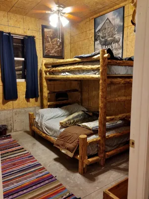Rustic 2-bedroom cabin next to 1000+ acre Conservation area near Mark Twain Lake - Homestays
