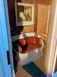 Panoramic view, large deck, ground floor apartment, walk to subway and beach - Balkon