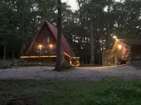 2英畝林地木屋2張特大床&1張雙人床,戶外火爐&停車位充足! - Wi-Fi