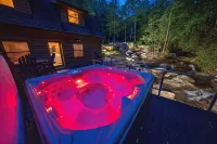 Luxury Mountain Cabin On 320+ Acres Near Asheville, Lake Lure & Hendersonville - Feriehus