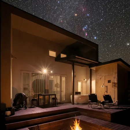 YURAGI｜Karuizawa・Miyota Private Villa｜Sauna・BBQ・Outdoor Bath・Fire Pit