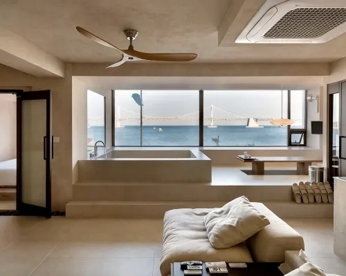 Gwangan Bridge View Beachfront 3BR Apartment 1min to Beach, Stay Goznuk - 膳食民宿