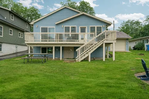 Anchors Away: Modern Irish Hills Lakefront w/ Beach, Dock, Kayaks, Cornhole