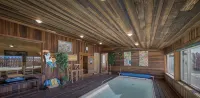 “SLEEP 26POOL" "SAUNA" "LOOKOUT TOWERSANITIZED CLEANING" - Villas