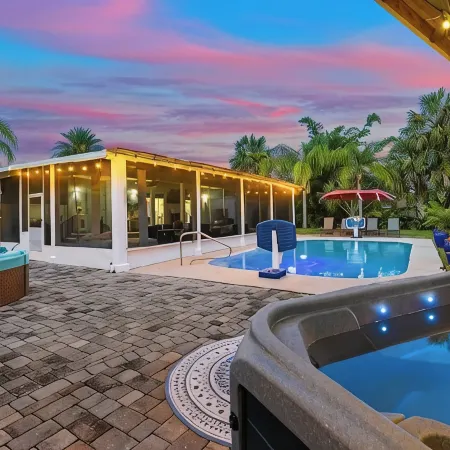 Pool and Hot Tub Home with Pickle Ball Court and Walk to Downtown
