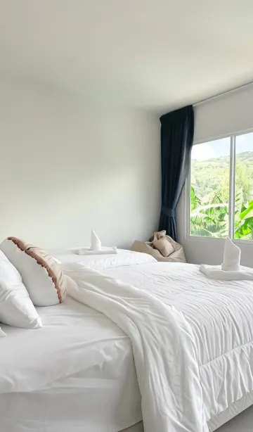 ห้องเตียงแฝด พร้อมระเบียง